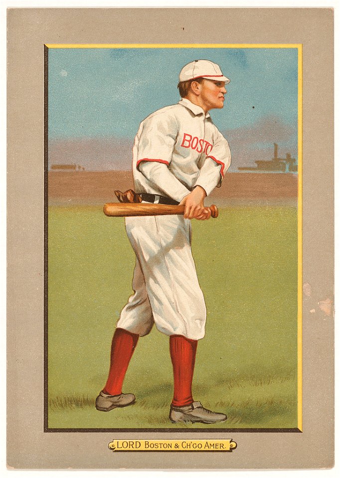 Harry Lord, Boston Red Sox, Chicago White Sox, baseball card portrait LCCN2007685662