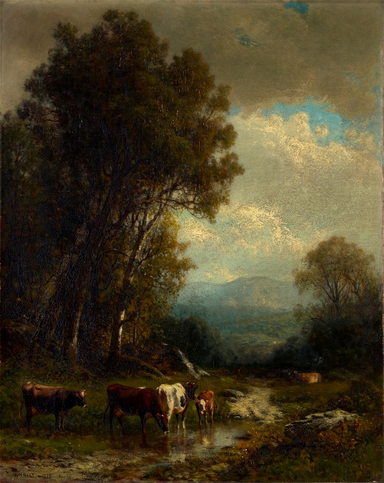 William M. Hart - Landscape with Cattle - 1944.21 - Yale University Art Gallery
