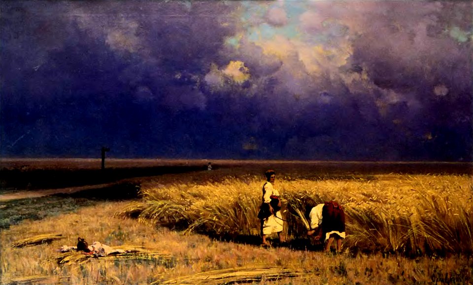 Harvest by Volodymyr Orlovsky 1882