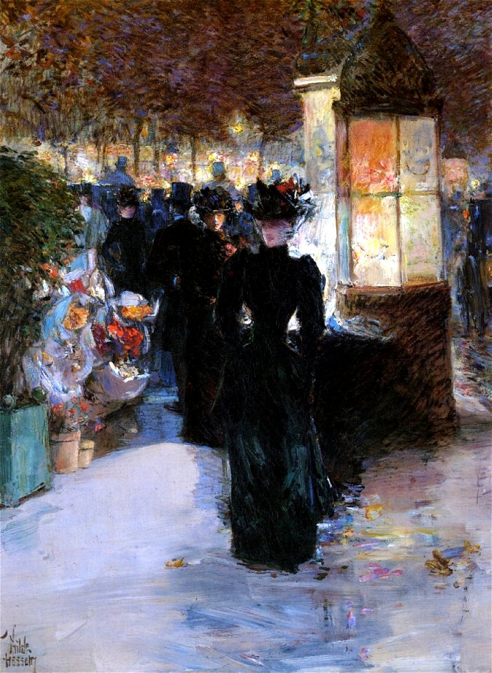 Hassam, Paris Nocturne