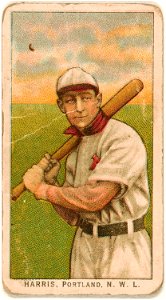Harris, Portland Team, baseball card portrait LCCN2007685550