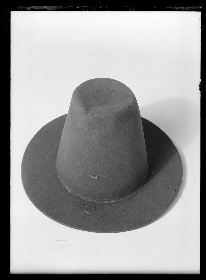 Hatt av svart filt - Livrustkammaren - 44476