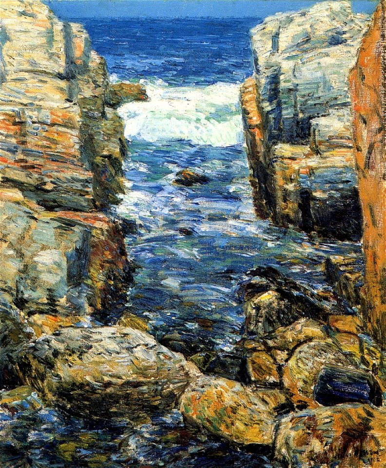 The South Gorge, Appledore, Isles of Shoals by Childe Hassam