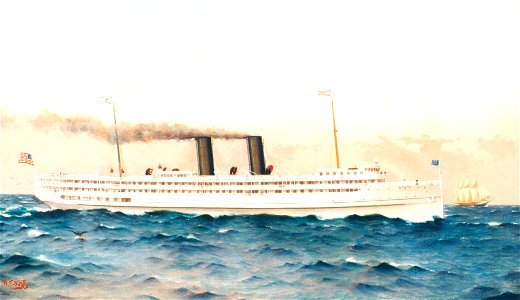 Harvard Under Way by William Edgar 3816