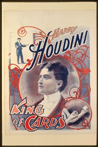 Harry Houdini, king of cards LCCN2014636910. Free illustration for personal and commercial use.