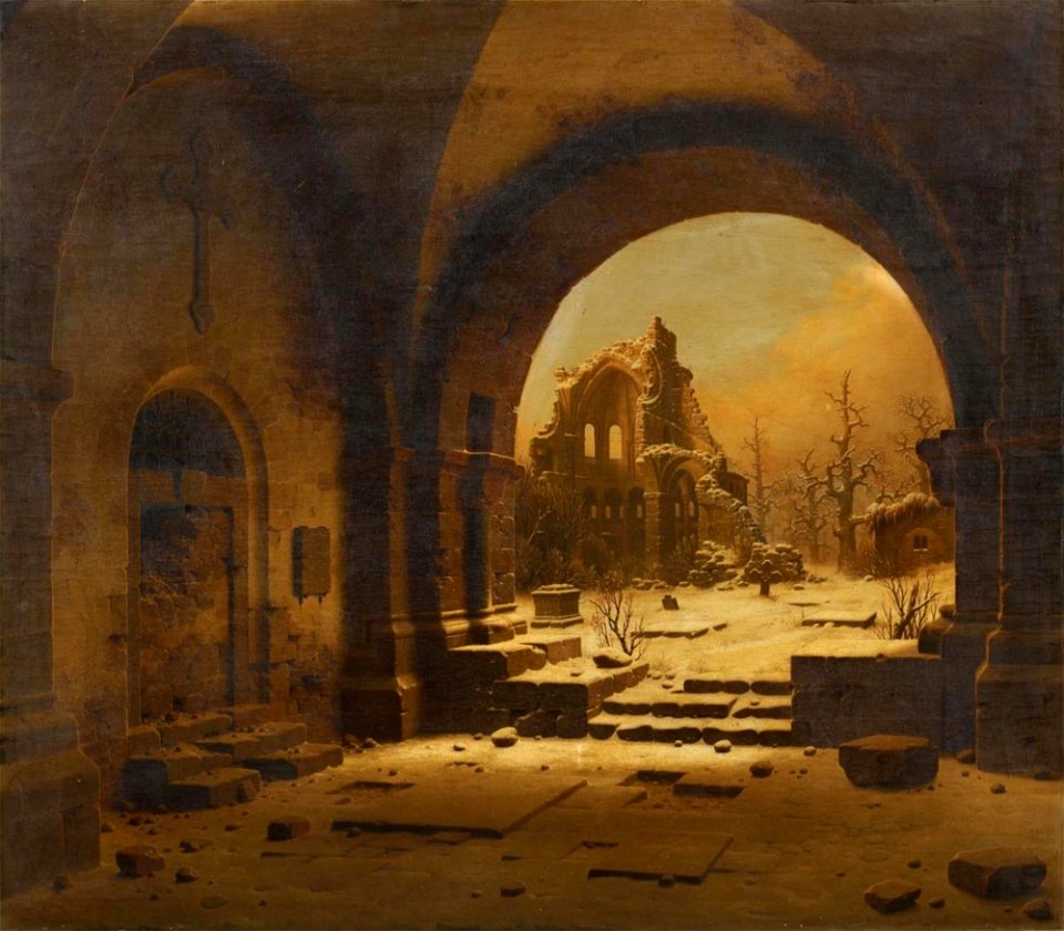 Carl Georg Adolph Hasenpflug - Ruine des Klosters Heisterbach