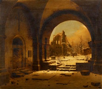 Carl Georg Adolph Hasenpflug - Ruine des Klosters Heisterbach