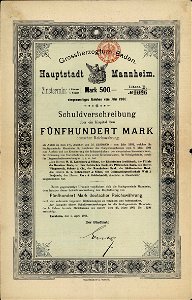 Hauptstadt Mannheim 1901