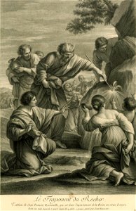 Haussard - Giovanni Francesco Romanelli - Le frappement du rocher