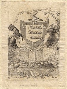 For the trial of Warren Ha(stings)' (includes Edmund Burke; Charles James Fox; Sir Philip Francis; Warren Hastings) by James Sayers