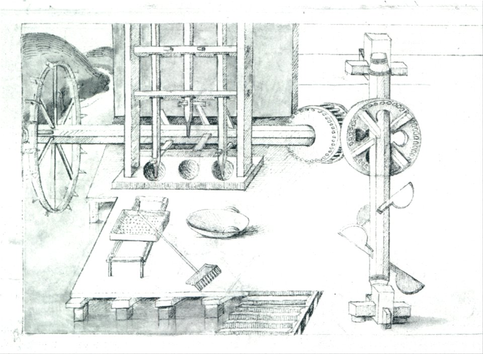 Hausbuch Wolfegg 36v Stampfwerk
