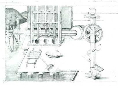 Hausbuch Wolfegg 36v Stampfwerk
