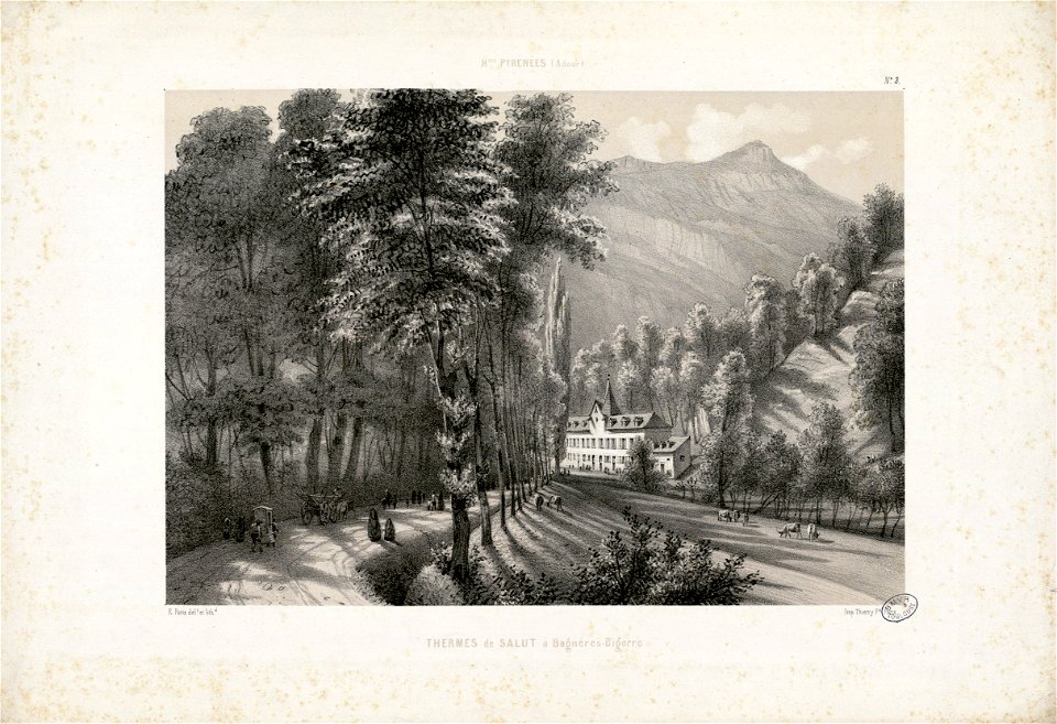 Hautes Pyrénées (Adour) - Thermes de Salut à Bagnères-Bigorre - Fonds Ancely - B315556101 A PARIS 2 006
