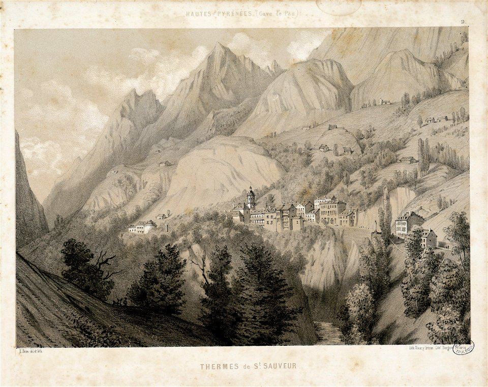 Hautes-Pyrénées (Gave de Pau) - Thermes de St. Sauveur - Fonds Ancely - B315556101 A PARIS 2 010