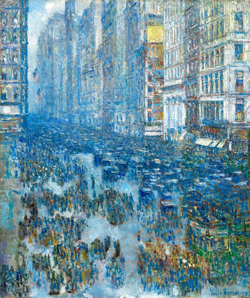 Childe Hassam - Fifth Avenue, 1919