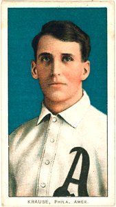 Harry Krause, Philadelphia Athletics, baseball card portrait LCCN2008676841