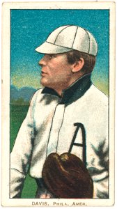 Harry Davis, Philadelphia Athletics, baseball card portrait LCCN2008676836