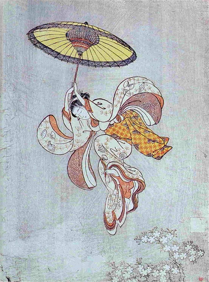 Harunobu Mädchen springt