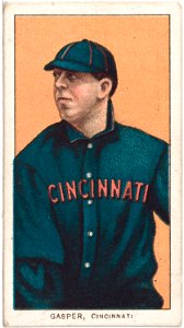 Harry Gaspar, Cincinnati Reds, baseball card portrait LCCN2008676456
