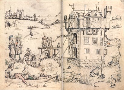 Hausbuch Wolfegg 19v 20r Wasserburg