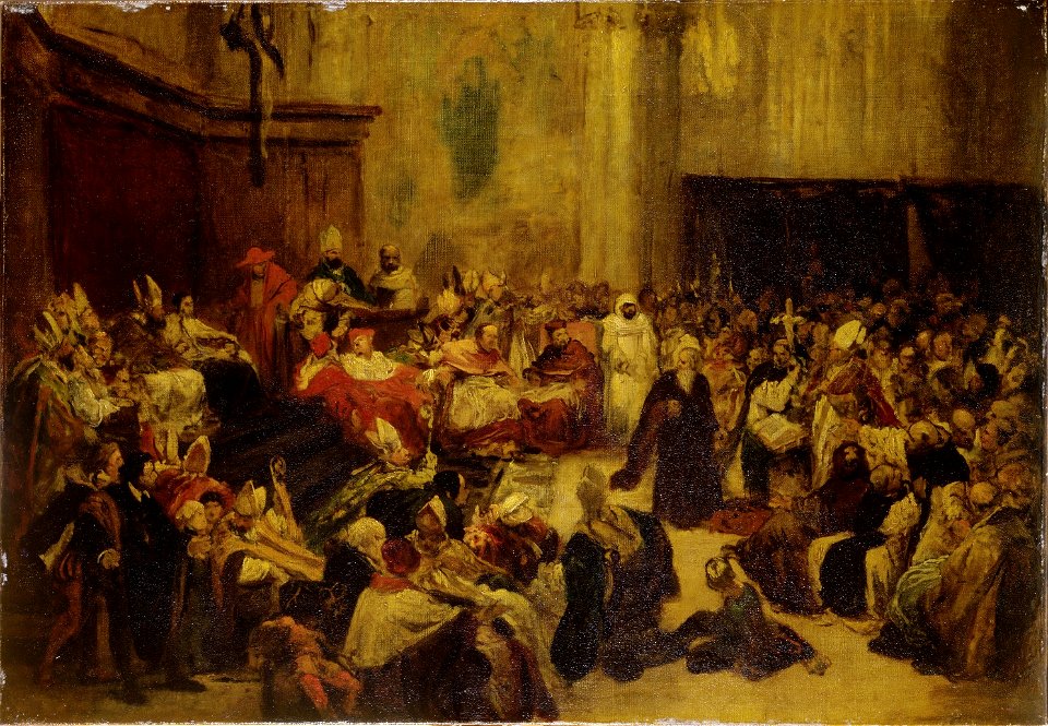 Friedrich Karl Hausmann - Galilei vor dem Konzil (1852)