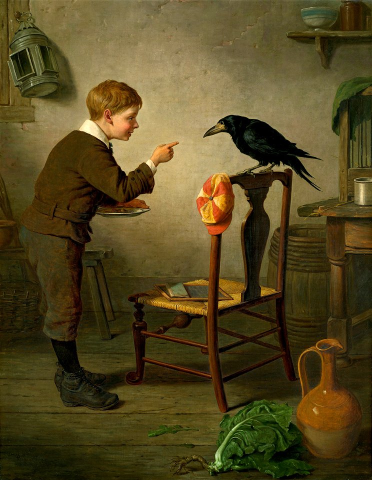 HC Boy with raven 1879