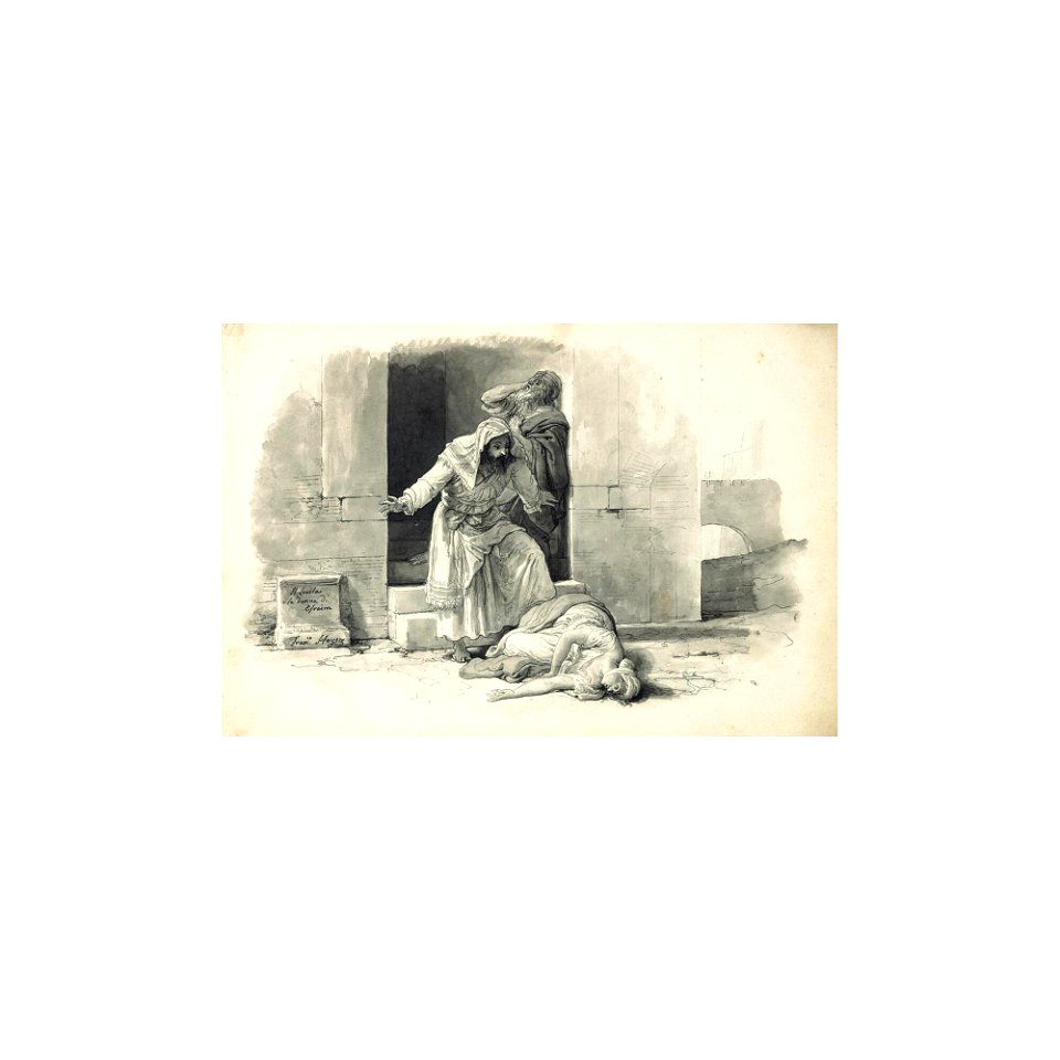 Hayez - IL LEVITA E LA DONNA DI EFRAIM, lot.30