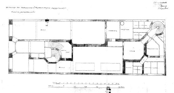 Havssvalget 17, Storgatan 10, ritning entréplan 1905