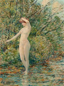 Nude by Childe Hassam, 1903, oil on canvas