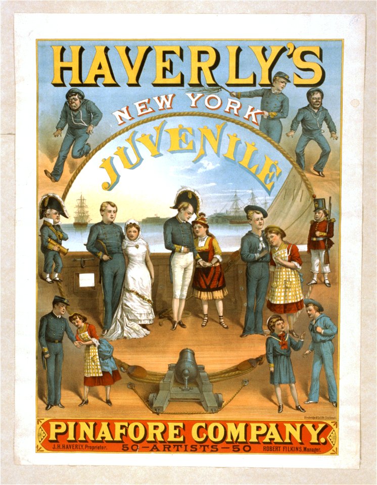 Haverly's New York Juvenile Pinafore Company 50 artists-50. LCCN2014635744