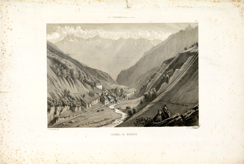 Hautes Pyrénées (Gave de Pau) - Thermes de Barèges - Fonds Ancely - B315556101 A PARIS 2 012