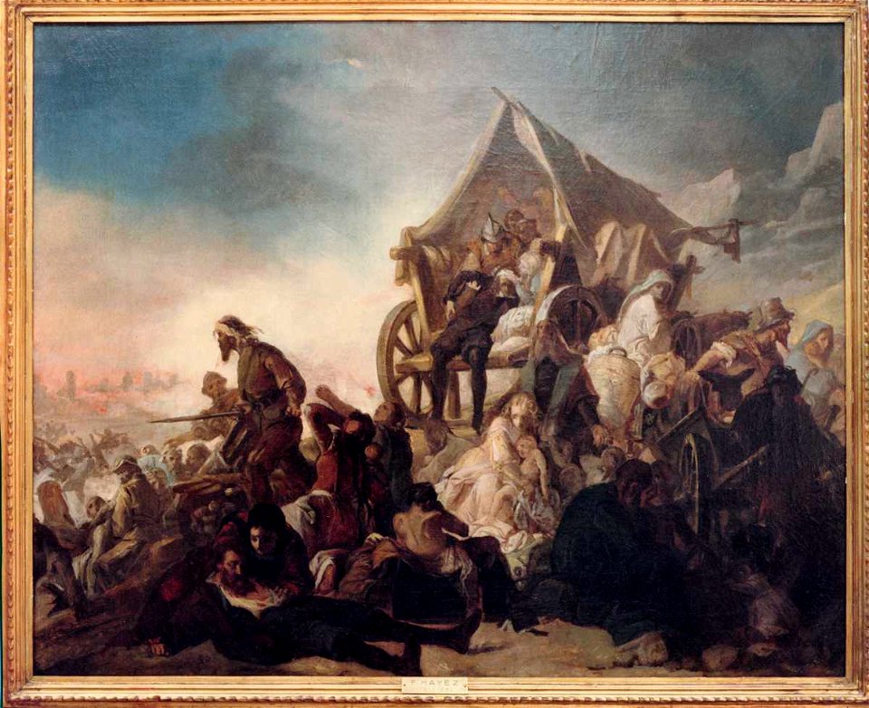 Hayez - Scena di spoliazione dopo la battaglia, Ubicazione sconosciuta