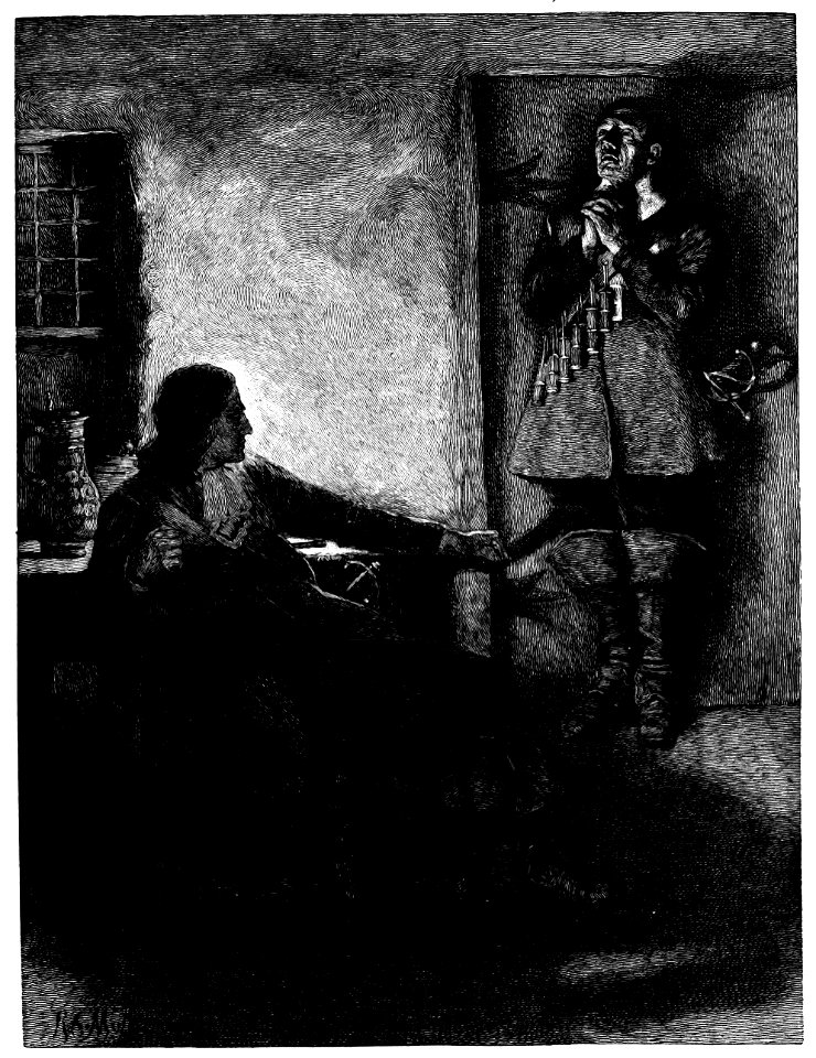 He began once more wrestling with the spirit in prayer, by Howard Pyle