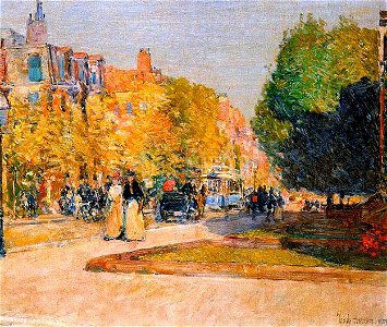 Hassam - marlborough-street-boston
