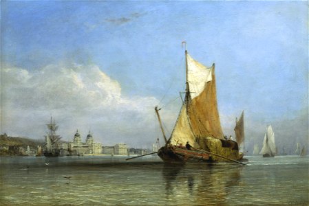 Hay Barge off Greenwich RMG BHC4165