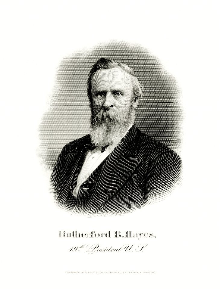 HAYES, Rutherford B-President (BEP Eng Portrait Restored) - Free Stock ...