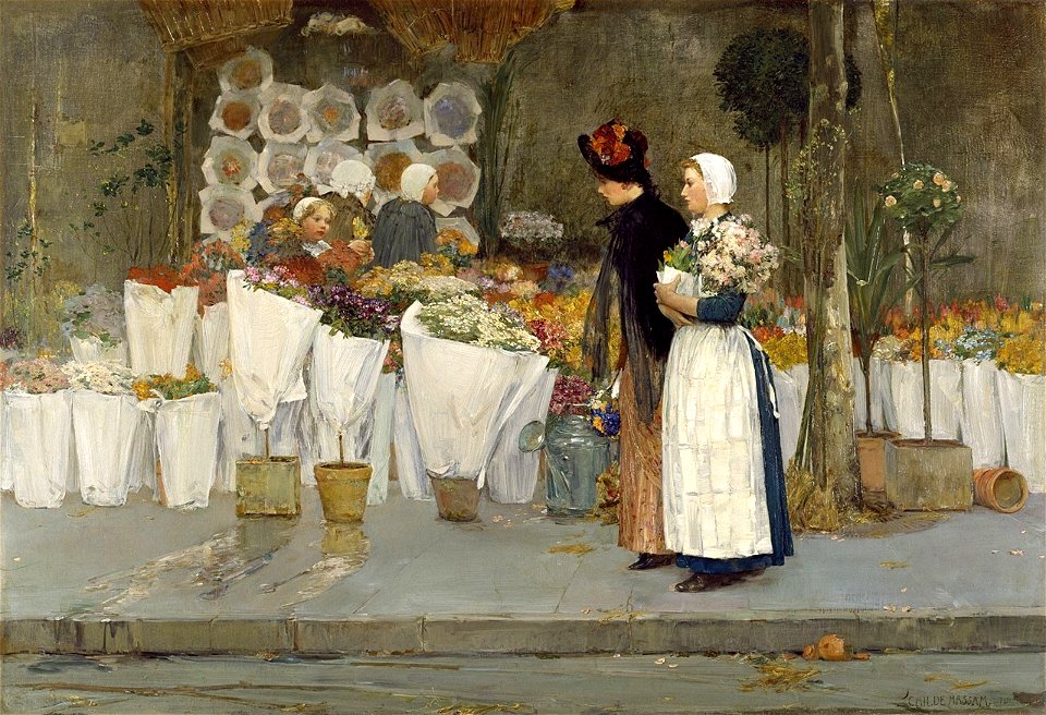 Hassam, At the florist