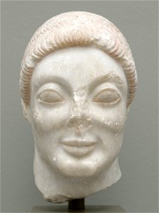 Head of a kouros Ny Carlsberg Glyptotek IN418