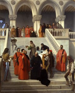 Hayez - The Final Moments of Doge Marin Faliero on the del Piombo Staircase, 1867, 806