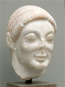Head of a kouros Ny Carlsberg Glyptotek IN418 n2