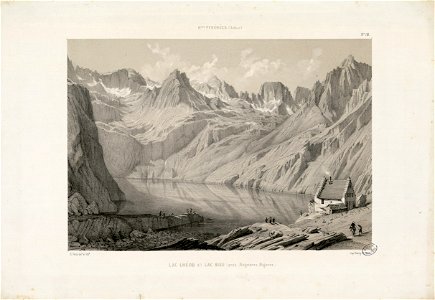 Hautes-Pyrénées (Adour) - Lac Lhéou dit Lac Bleu (près Bagnères Bigorre) - Fonds Ancely - B315556101 A PARIS 2 011