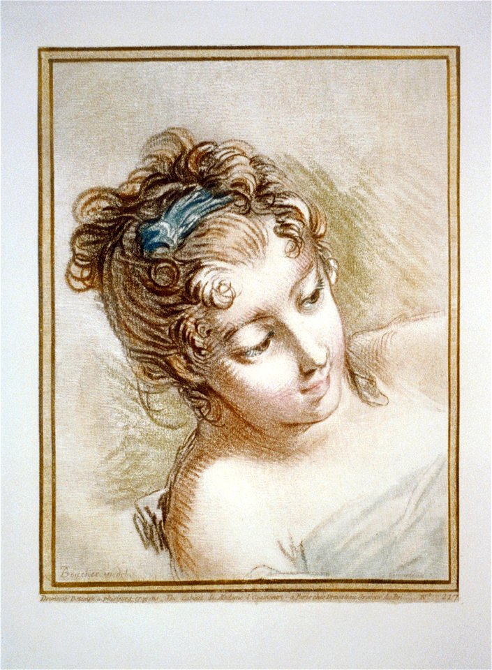 Head of a woman) - Boucher in del.; Demarteau sc LCCN2002719212