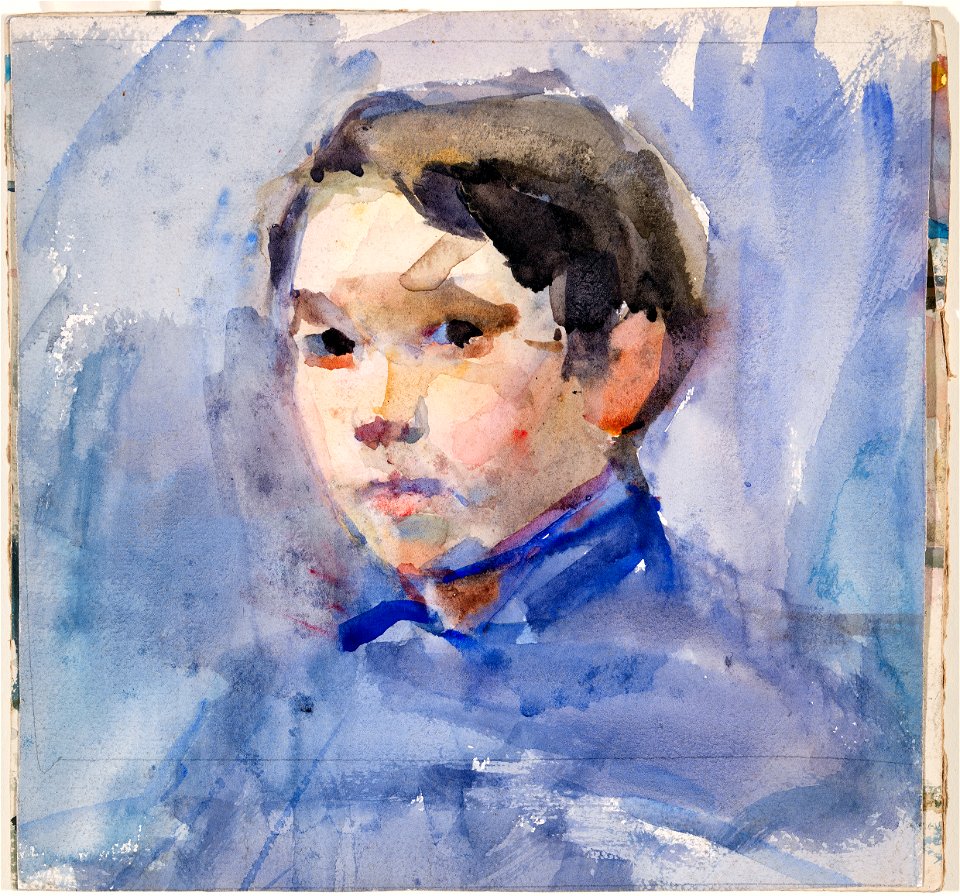 Head of a Young Boy perhaps in Uniform P1585