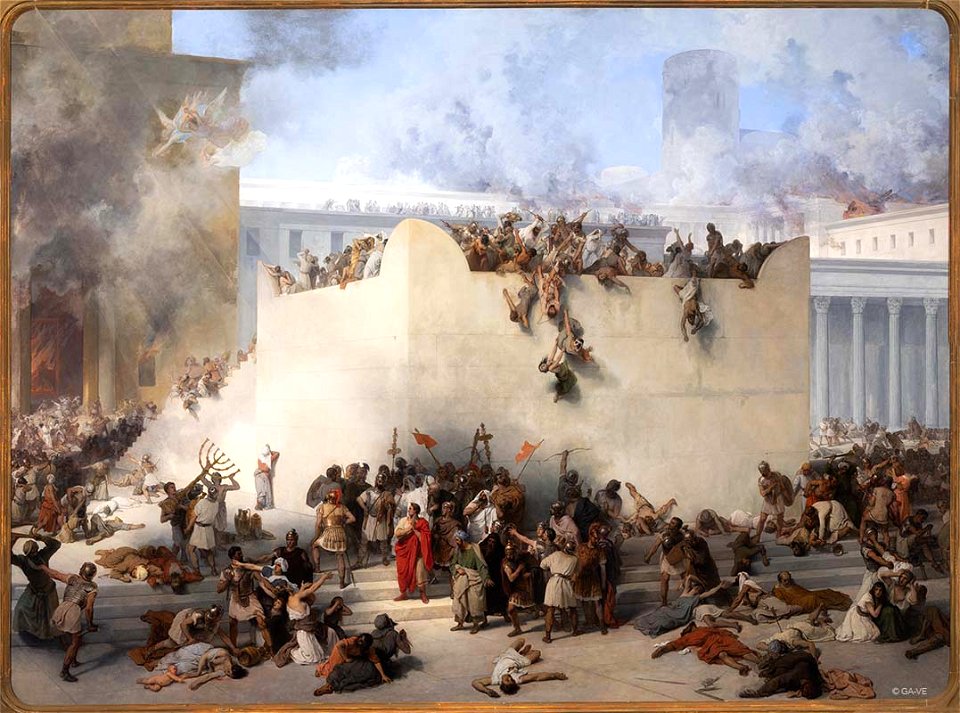 Hayez - The Destruction of the Temple of Jerusalem, 1867, 756