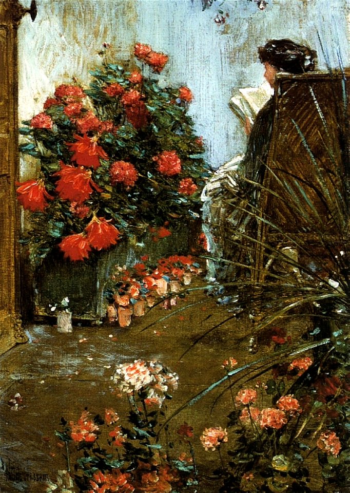 Hassam, In the garden at Villers-Bel