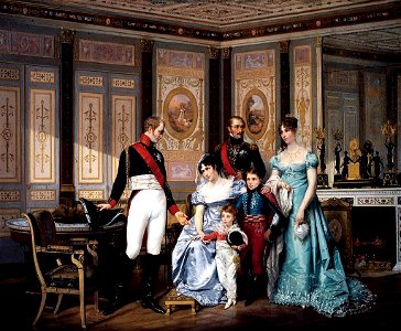 Hector Viger - L'impératrice Joséphine reçoit à la Malmaison la visite du Tsar Alexandre Ier