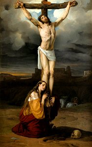 Hayez - MADELEINE PÉNITENTE AU PIED DE LA CROIX, lot.177