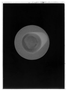 Hatt av svart filt - Livrustkammaren - 61598-negative