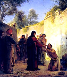 Healing of the Blind Man by Jesus Christ