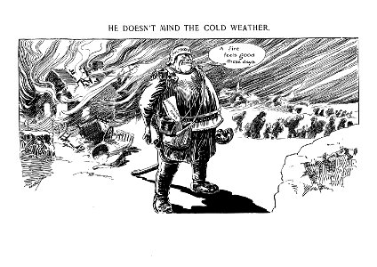 He doesn't mind the cold weather. - Luther D. Bradley